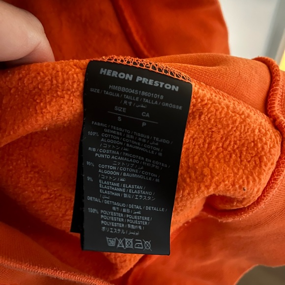 Heron Preston Orange Hoodie - Picture 10 of 10